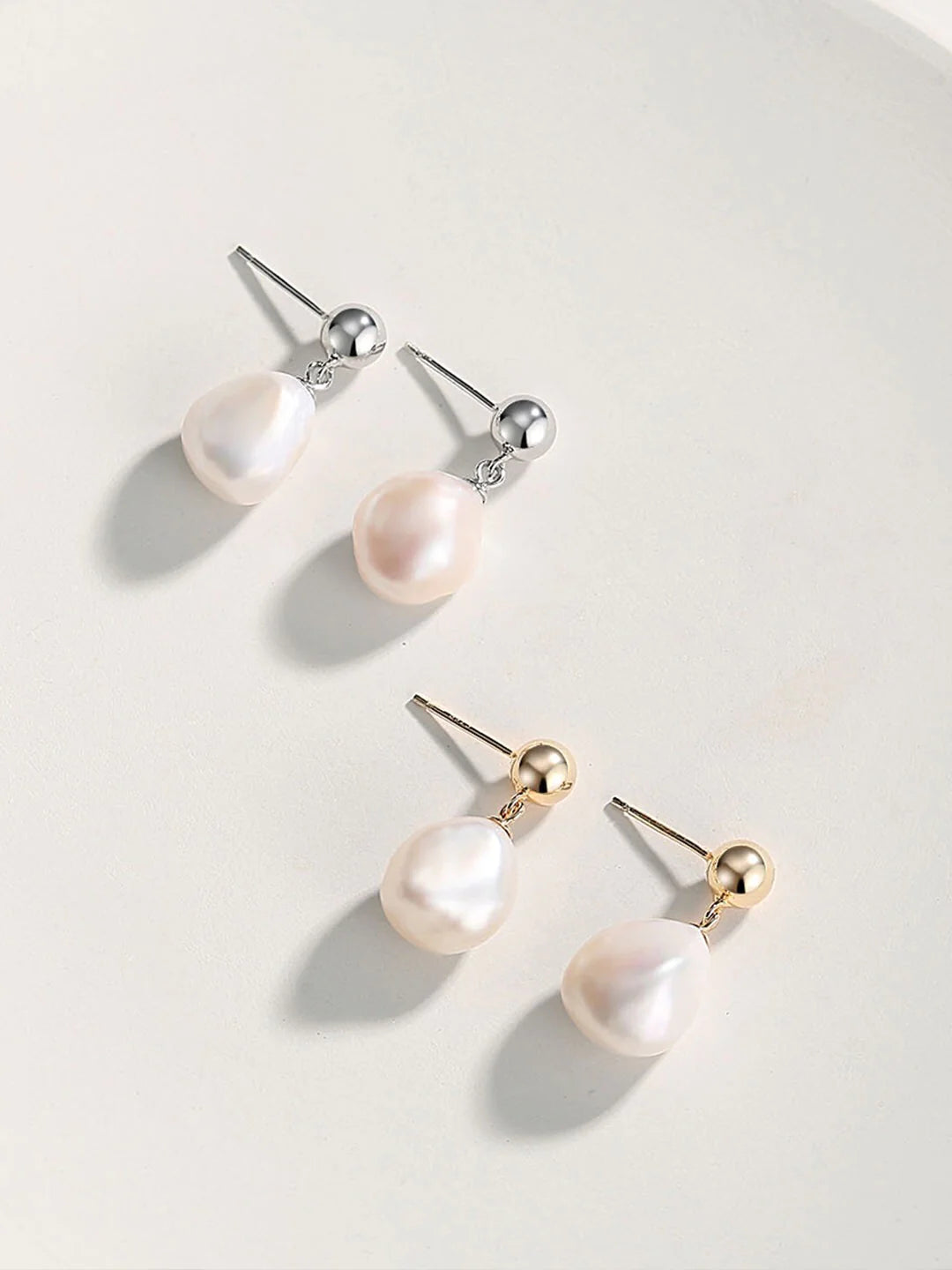 Irregular Baroque Pearls Earrings