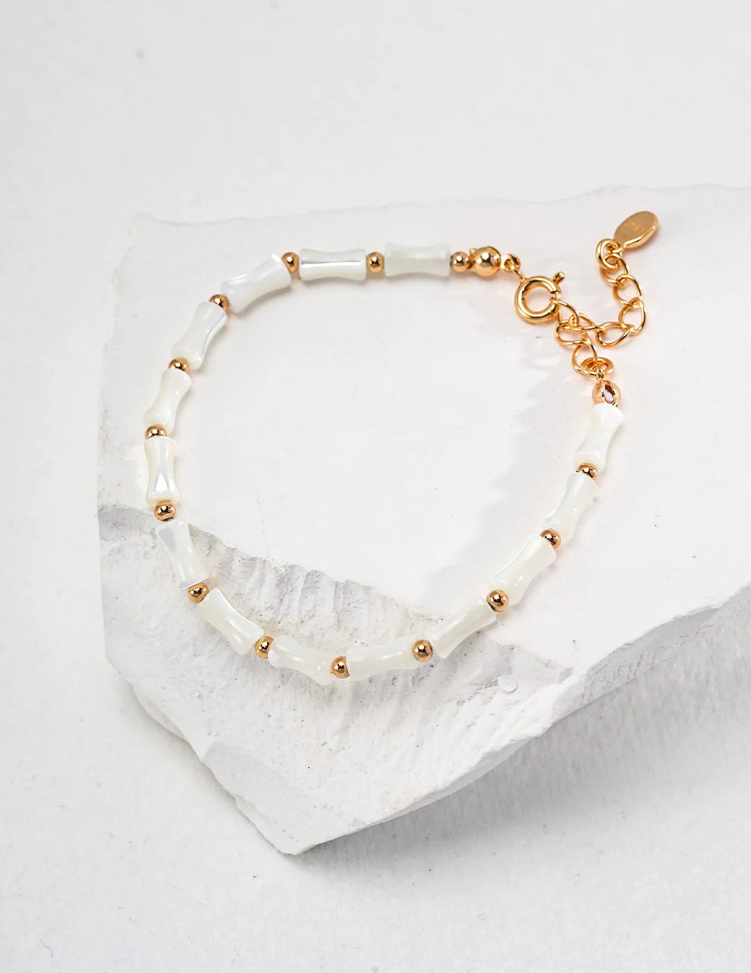 White Bamboo Bracelet