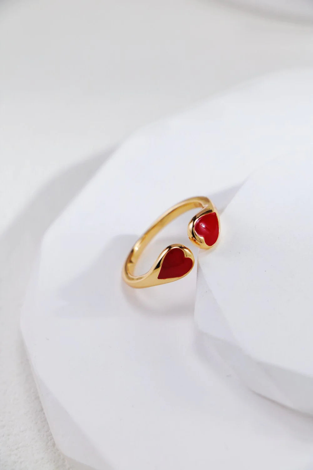 Red Heart Shaped Ring