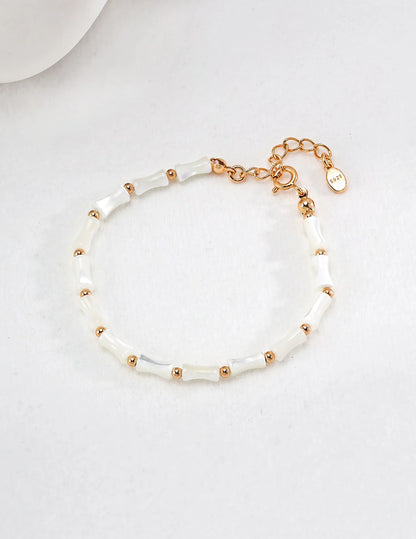 White Bamboo Bracelet