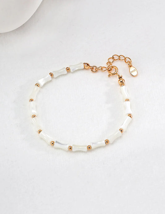 White Bamboo Bracelet